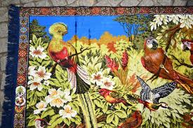 Wonderful With Parrot Birds With Amazing Forest View Velvet ...