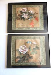 Vintage Signed Chinese Silk Embroidery Framed Oriental ...
