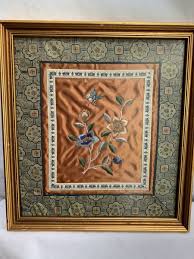 vintage chinese silk embroidery framed | eBay