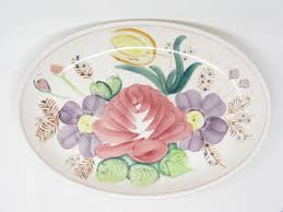 Vintage Extra Large Ceramic Serving Dish Platter Bowl with ...