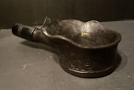 Antique Chinese Brass Bronze Silk Iron Wood Handle Pot ...