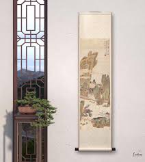 Beige Painting Replica, Chinese Antique Painting Silk Print ...