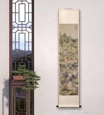 Long Vertical Fine-brush Chinese Landscape Painting Art ...