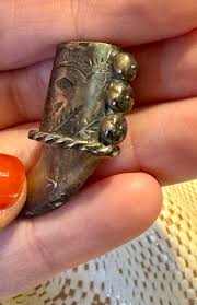 Vintage Sterling Silver Mexican Bear Claw Pendant – Two ...