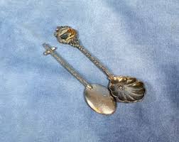 6 Assorted Souvenir Spoons, Coat of Arms and Country Designs. - Etsy