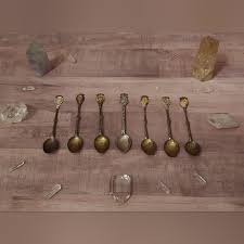 Made in Italy & Greece | Dining | 6 Lot Antique Sterling Silver Spoons Demitassigural Italian Made In Italy Greece | Poshmark