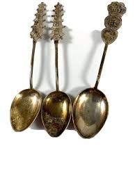 Three Vintage Silver Or SilverPlate Asian Chinese Spoons Pair Pagodas and KANJI | eBay Australia
