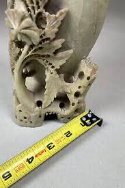 VINTAGE CHINESE HAND CARVED SANDSTONE VASE | eBay