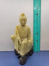 1940's Hard Stone and Serpentine Genuine Chinese Carved Mid Century Figurine Set. Set Includes Seven Hand Carved Figurines. - Etsy