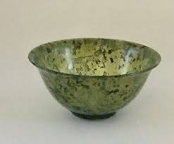 Pair Of Vtg. Chinese Spinach Jade Cups With Box | eBay