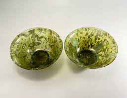 Antique and Rare Pair of Chinese Cups or Bowls in Fine Green ...