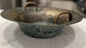 1900s Victorian Antique Ceremonial Bowl, Chinese, Patinated ...