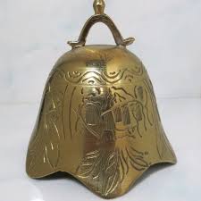 Accents | Vintage Asian Temple Brass Metal Bell With ...