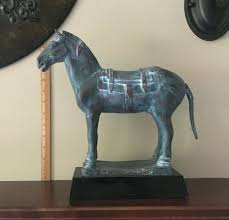 Horse Equestrian Statue Figure Figurine with base~Resin ...