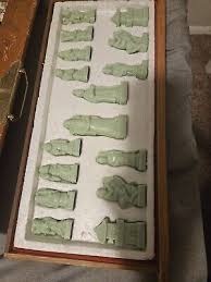 jade chess pieces Half Board | eBay