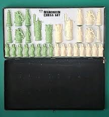 Transco Tag Collector's Mandarin Chess Pieces Vintage Set ...