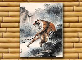Chinese Art Tiger Poster Print China Painting (ch6)a - Etsy ...