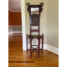 19th Century Antique Chinese Wash Basin Stand W/ Brass Tray | Chairish