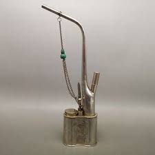 Collection Old Chinese tibet silver made hookah bag smoking ...