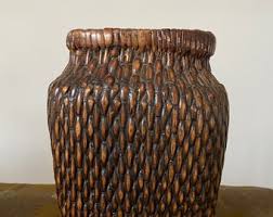 Antique Chinese Lidded Willow Basket - Etsy