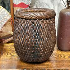 Antique Japanese Woven Kago Ikebana Basket 10"H – Shogun's ...