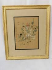 Silk & Fabric Gold Antique Original Antique Chinese Paintings & Scrolls for sale | eBay