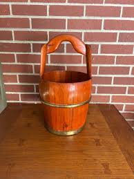 Chinese Wooden Well Water Bucket Beautifully Hand Crafted ...