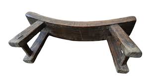 Chinese wooden Neck Rest, 19th Century For Sale at 1stDibs