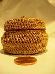 antique vintage Native American Indian Small Trinket Basket ...