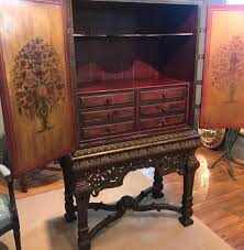 English Persian Style Chinoiserie Chest on Stand Bar Cabinet at 1stDibs | chinoiserie bar, persian cabinet, chinoiserie bar cabinet