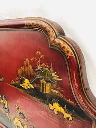 Antique Chinoiserie Headboard and Footboard | Chairish