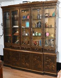 Lacquered Breakfront Bookcase Chinoiserie | eBay