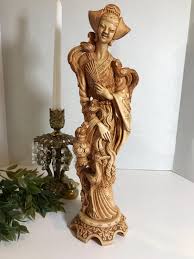 Vintage 1920s Chinoiserie Style Ornate Statue, Vintage ...