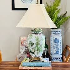 Ginger Jar Lamp With Elephant Motif, Brass Base - Etsy