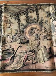 Vintage MADE IN FRANCE Tapestry Wall Hanging Geisha Japan ...