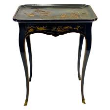 French Louis XV Black and Gilt Lacquered Coromandel Tray ...