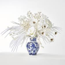 Flocked Real Touch Norfolk, Winter Rose & Pearl Berry Holiday Winter A – Darby Creek Trading