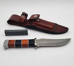 Vintage Columbia Li Chang Da Knife B0011 Saber USA 4 1/4" Blade & Leather Sheath | eBay