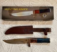 Vintage Bowie Hunting Knife: Surgical Steel Blade, Leather Sheath - Etsy