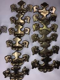 KBC Vintage Brass Drawer Pulls set 13 7 Large 6 Small Ornate ...