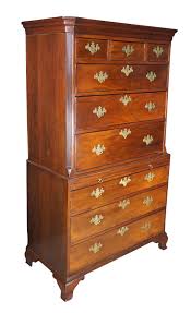 Antique American Chippendale Mahogany Chest on Chest Highboy ...