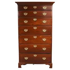 George III Mahogany Tallboy, 1800s | Chairish