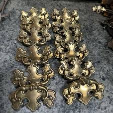 Vintage Brass Antique Hardware Colonial Chippendale drawer ...