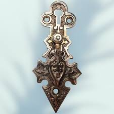 Large Ornate Antique American Aesthetic Movement Brass ...