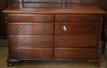 Sold at Auction: Eight drawer chest of drawers made by ...