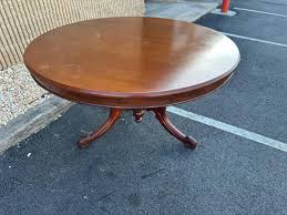 Vintage Victorian Style Solid Mahogany Pedestal Dining Table ...