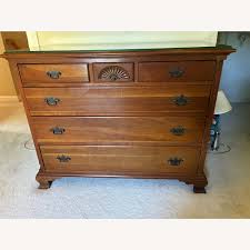 Chippendale Style Solid Maple Dresser - AptDeco