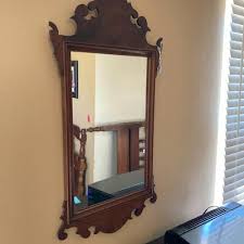 Antique Mahogany Chippendale Portrait Mirror | EstateSales.org