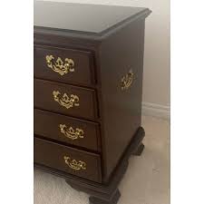 Vintage Ethan Allen Georgian Court Cherry Wood Bedside Chest | Chairish