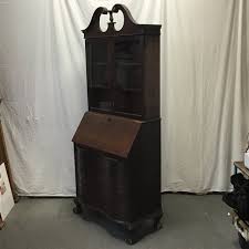 Vintage Federal 4-Drawer Glass-Front Secretary Desk – Mimi's ...